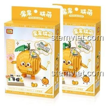 Hộp đồ chơi lắp ghép LOZ 8819 Cam May Mắn, bộ xếp hình nanoblock chất lượng cao, mang lại may mắn ngọt ngào.