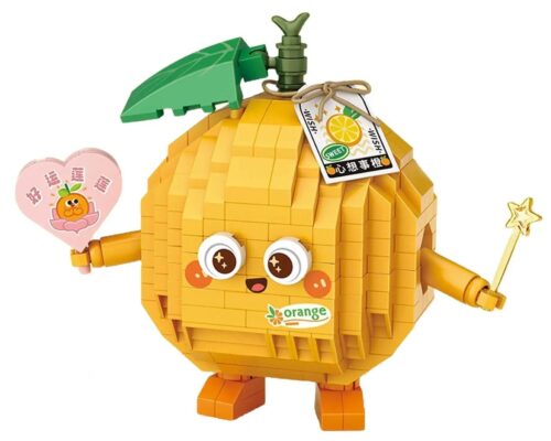 Mô hình lắp ráp LOZ 8819 Cam May Mắn đáng yêu, đồ chơi mô hình quả cam màu vàng cam, phù hợp thanh niên 14 tuổi, giá tốt.