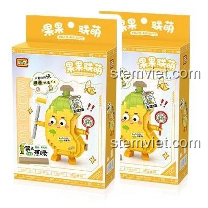 Hộp bộ lắp ghép LOZ 8820 mô hình chuối cấm lo âu, đồ chơi xếp hình LOZ, bộ khối lắp ghép 8820, chất lượng cao