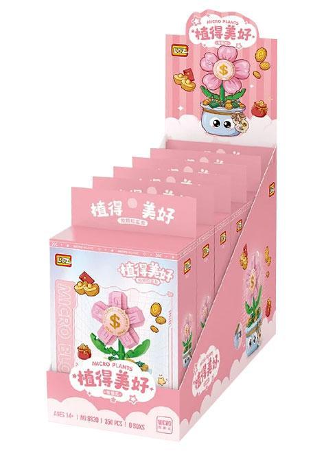 Bộ đồ chơi LOZ 8839 chậu cây tài lộc, bộ lắp ghép chậu cây mini LOZ, đồ chơi mô hình hoa mini LOZ, đồ chơi xếp hình cây tiền LOZ. Hộp sản phẩm LOZ 8839 dành cho bé 6 tuổi, giá tốt.
