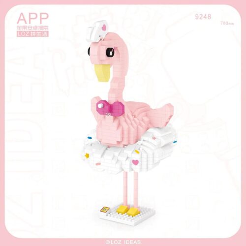 bộ lắp ghép Chim Hồng Hạc LOZ 9248 dễ thương, đồ chơi mô hình LOZ cho con gái 6 tuổi, giá tốt