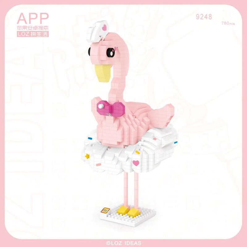 bộ lắp ghép Chim Hồng Hạc LOZ 9248 dễ thương, đồ chơi mô hình LOZ cho con gái 6 tuổi, giá tốt