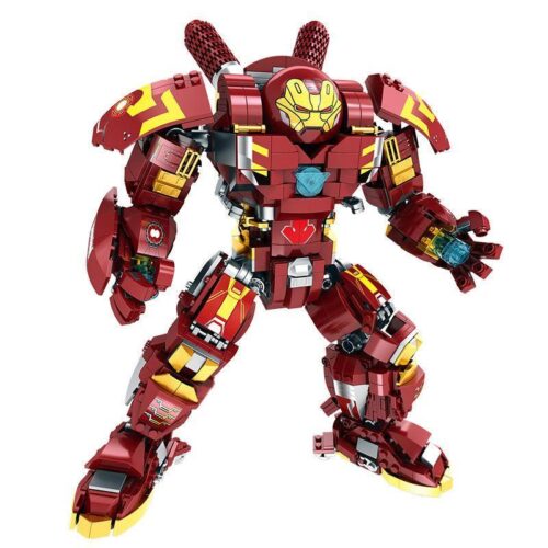 Mô hình bộ lắp ráp LQS 85007 Hulkbuster Mark XLIV màu đỏ cho bé trai 6 tuổi.