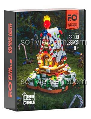 Hộp sản phẩm Ngôi nhà Kẹo Giáng Sinh Lumibricks F9009