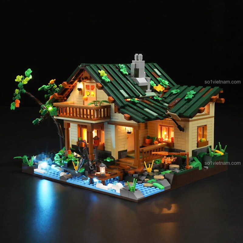 Ngôi nhà ven hồ Lumibricks FH9004 với đèn LED lung linh, 1969 chi tiết