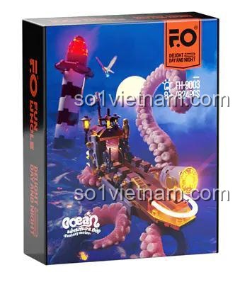Hộp sản phẩm Lumibricks FH-9003 Thuyền phiêu lưu biển cả, 824 mảnh, đồ chơi lắp ráp cho bé trai 8 tuổi