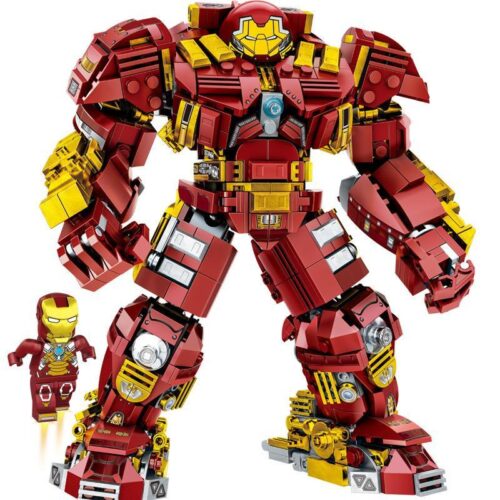 Bộ đồ chơi Người Sắt Hulkbuster MK-44 LW 2051, mô hình robot lắp ráp mạnh mẽ, chất lượng cao cho bé trai 6 tuổi, giá tốt.