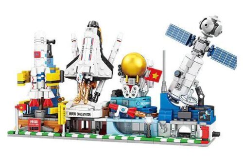 Bộ lắp ghép Phố Vũ Trụ LWCK 80022 hoàn chỉnh, mô hình cảnh quan vũ trụ chi tiết, đồ chơi lắp ráp cho bé trai 6 tuổi, giá tốt.
