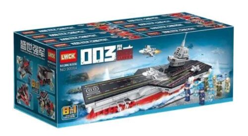 Bộ lắp ráp tàu sân bay quân sự LWCK 90064, đồ chơi lắp ráp quân sự cho bé trai 6 tuổi, mô hình tàu sân bay giá tốt, bộ đồ chơi 8 trong 1.