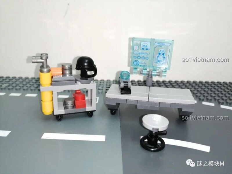 Bàn máy tính công nghệ cao LY 76028, đồ chơi mô hình Căn Cứ Siêu Anh Hùng, phát triển tư duy logic