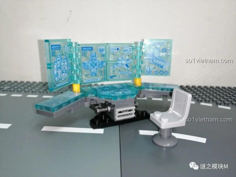 Bàn tháo lắp giáp Iron Man LY 76028, chi tiết cơ khí hoạt động, đồ chơi lắp ráp cho bé trai