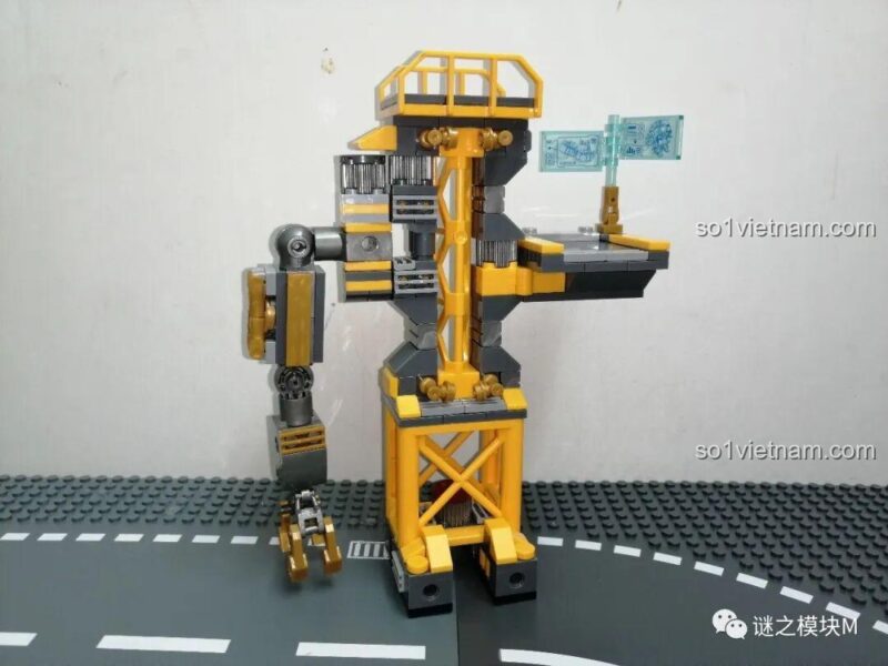 Cánh tay cơ khí lớn LY 76028, có thể cử động linh hoạt, đồ chơi mô hình Hulkbuster