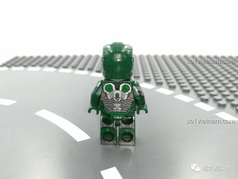 Minifigure Iron Man MK26 LY 76028, giáp xanh lá độc đáo, bộ lắp ghép Mecha Iron Man