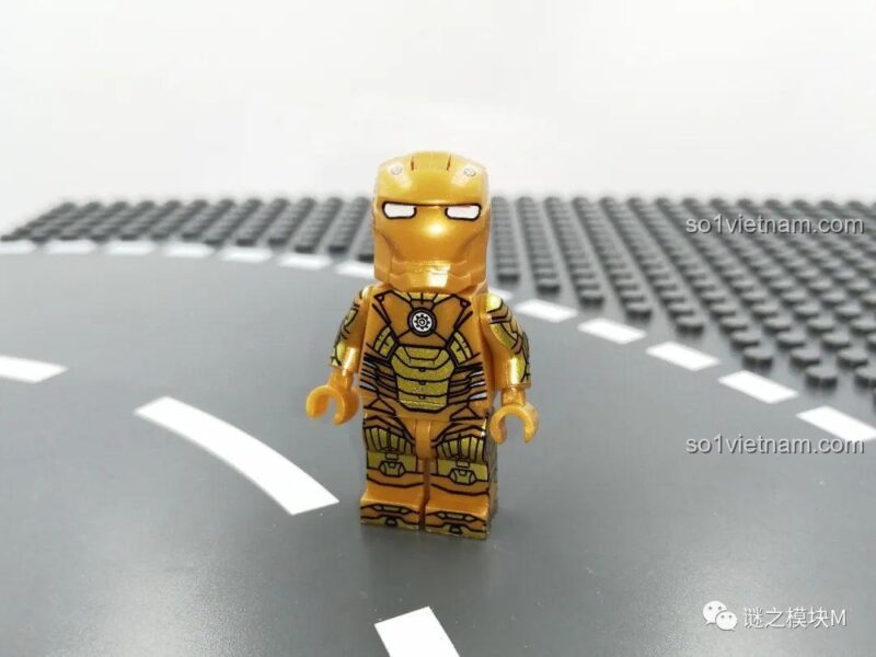 Minifigure Iron Man MK26 LY 76028, giáp xanh lá độc đáo, bộ lắp ghép Mecha Iron Man