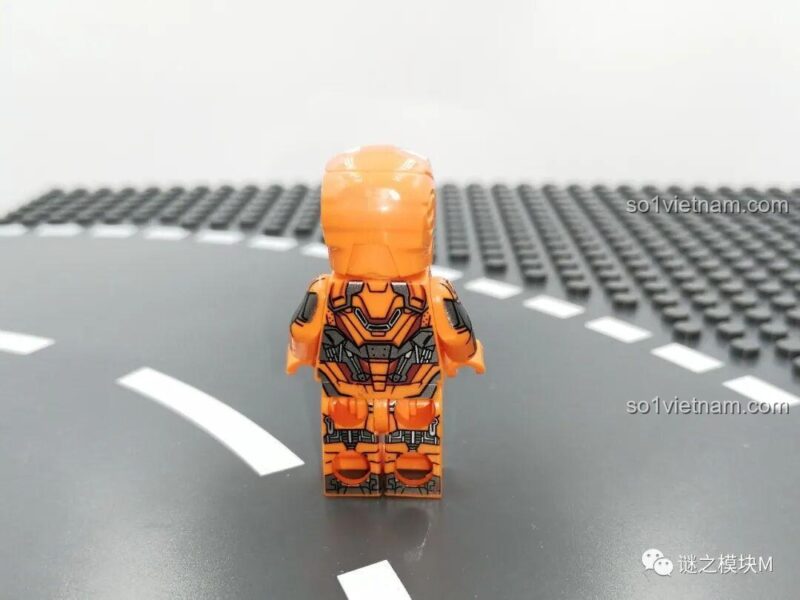Minifigure Iron Man MK36 LY 76028, giáp đỏ vàng mạnh mẽ, đồ chơi mô hình Căn Cứ Siêu Anh Hùng