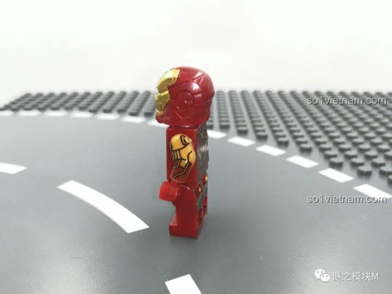 Minifigure Iron Man MK85 LY 76028, giáp đỏ vàng hiện đại, bộ lắp ghép Đại Hộ Vệ Thép Anh Hùng