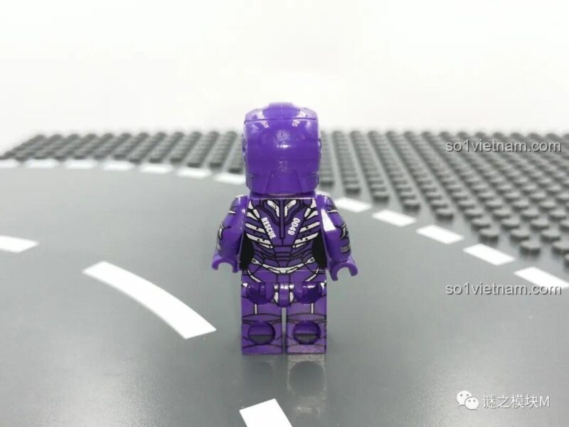 Minifigure Rescue Armor LY 76028, giáp tím độc đáo, đồ chơi mô hình Kho Giáp Iron Man