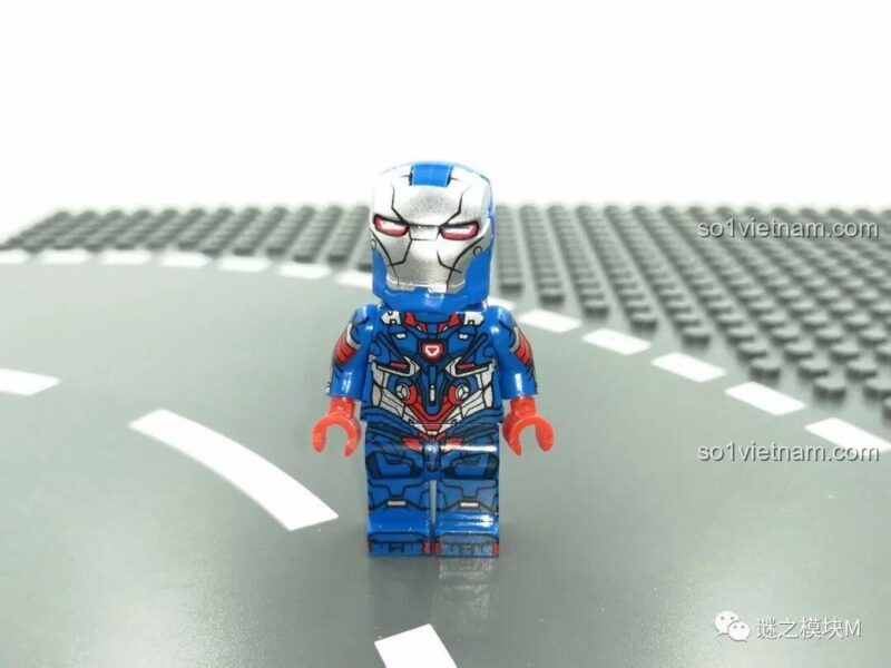 Minifigure Rescue Armor LY 76028, giáp tím độc đáo, đồ chơi mô hình Kho Giáp Iron Man