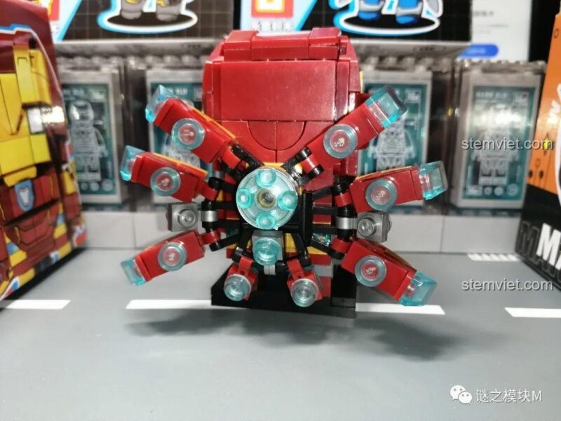 Mô hình Iron Man Mark LXXXV từ LY 76063 bộ lắp ghép, đồ chơi mô hình cho bé trai 6 tuổi.