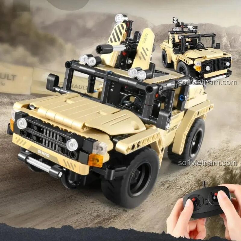 Bộ lắp ghép Xe Jeep Địa Hình 万致IM.Master 8022, 444 chi tiết, kỹ năng phối hợp tay mắt, tư duy logic