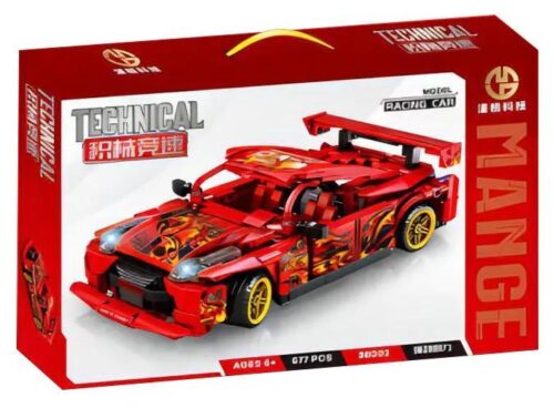 Hộp bộ lắp ráp Xe Đua GTR Mange 88002 màu đỏ, thiết kế tốc độ kinh hoàng, phù hợp bé trai 6 tuổi, giá tốt.