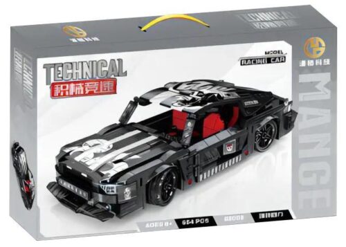 Bộ lắp ghép Mange 88008 Xe Đua Cơ Khí Mustang GTE Kéo Lùi giá tốt cho bé trai 6 tuổi, mô hình xe đua Mustang GTE với 654 chi tiết, chất lượng cao.