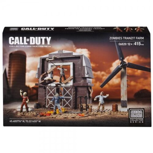 Hộp bộ lắp ráp Trang trại Zombie TranZit Mega Bloks 06828, đồ chơi mô hình dựa trên game Call of Duty cho con trai 12 tuổi, giá rẻ.