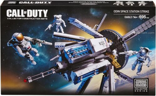 Hộp đồ chơi mô hình Vệ tinh ODIN 06863 của Mega Bloks, gồm 695 mảnh ghép, quà tặng sáng tạo cho bé trai.