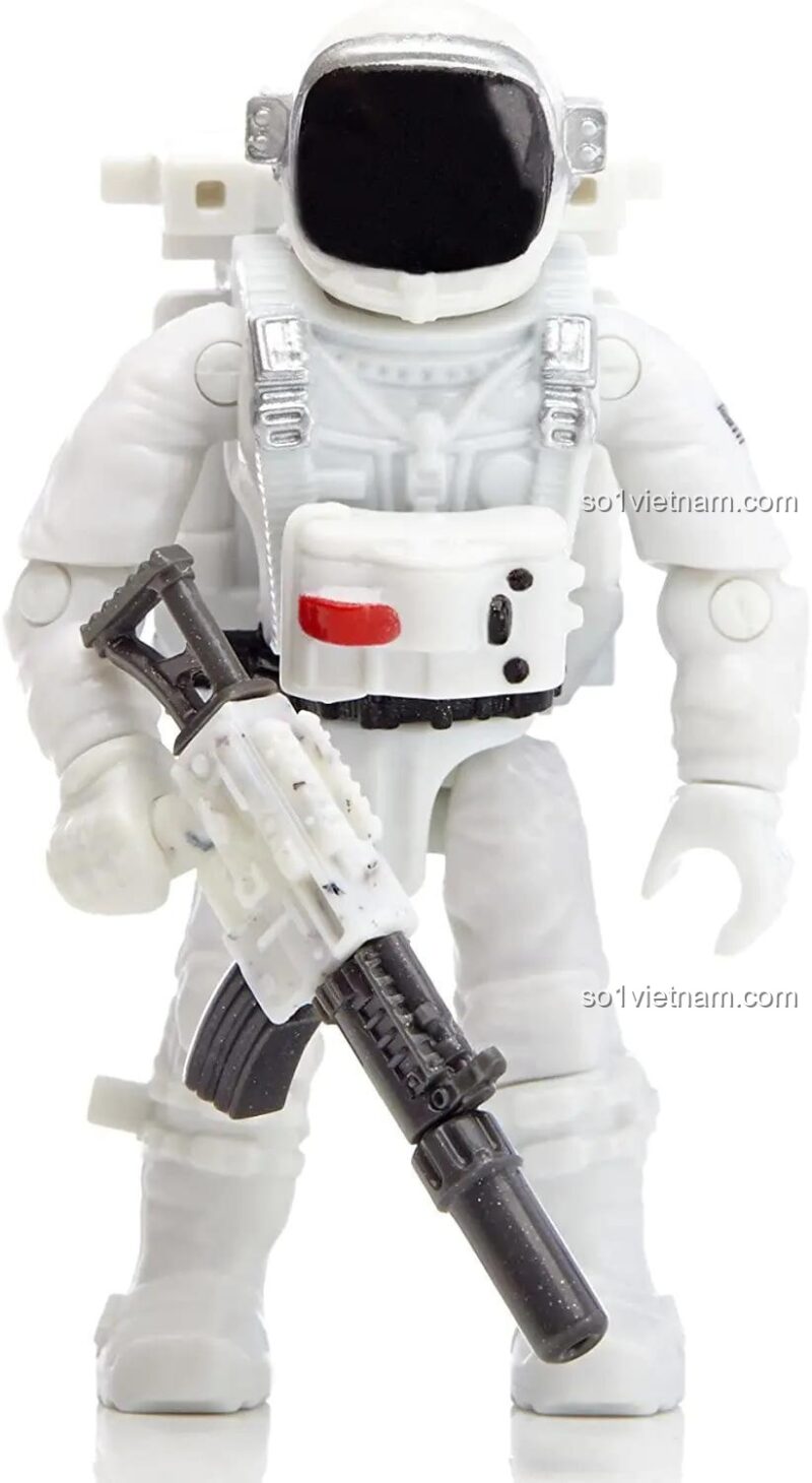 Minifigure phi hành gia thứ hai của bộ Mega Bloks 06863 Trạm Vũ Trụ ODIN, chi tiết sắc nét.