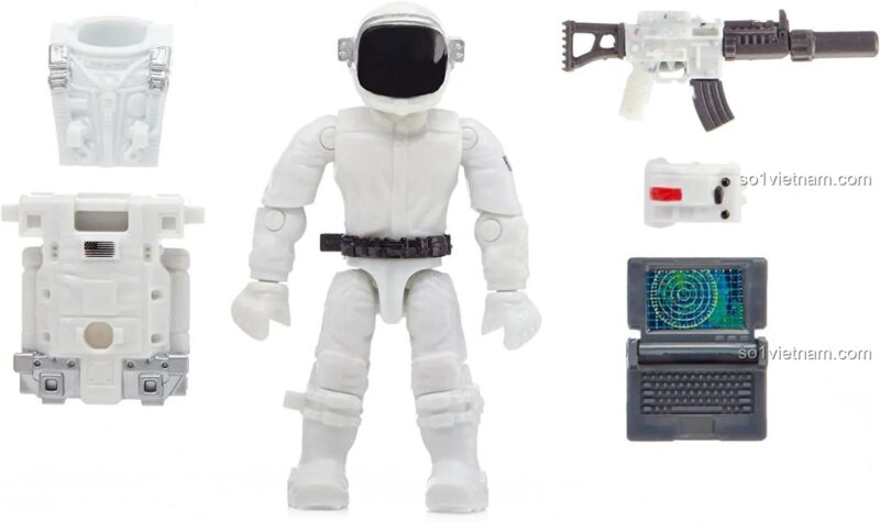 Bộ lắp ghép Vũ khí không gian ODIN và các phụ kiện đi kèm minifigure, chất lượng cao.