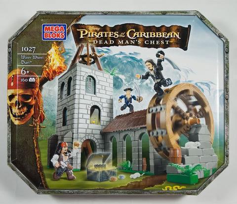Mega Bloks 1027 Pirates of the Caribbean Water Wheel Duel - Bộ đồ chơi lắp ráp Cướp biển vùng Caribbean cho bé trai 6 tuổi