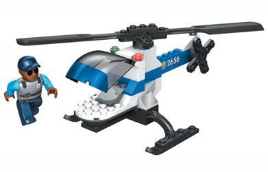 Bộ đồ chơi Mega Bloks 2433 Trực thăng Cảnh sát cho bé trai 5 tuổi, mô hình trực thăng cảnh sát chất lượng cao, giá tốt