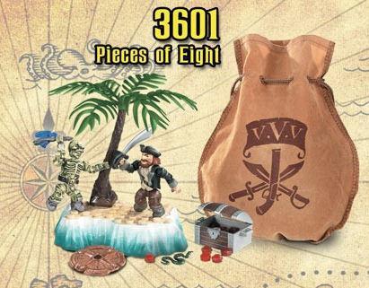 Mega Bloks 3601 Pieces of Eight Bộ đồ chơi cướp biển