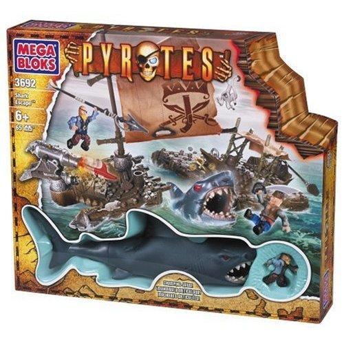 Bộ đồ chơi Hải tặc Mega Bloks 3692 Shark Escape Cá mập thoát hiểm 66 mảnh ghép cho bé trai 6 tuổi giá tốt