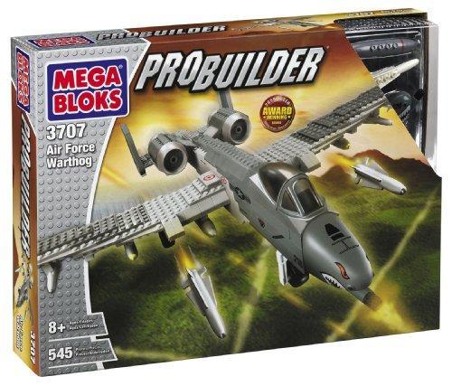 Bộ lắp ghép Mega Bloks 3707 Máy Bay Chiến Đấu A-10 Thunderbolt II Warthog chất lượng cao, đồ chơi mô hình máy bay quân sự cho bé trai 8 tuổi, giá tốt.