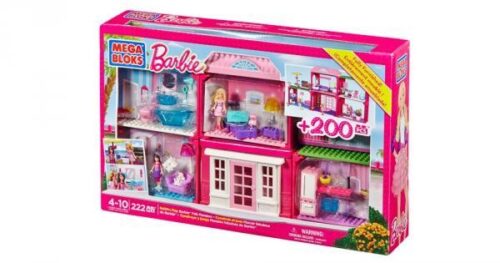 Bộ đồ chơi lắp ráp Mega Bloks 80149 Biệt Thự Mơ Ước Barbie, ngôi nhà búp bê lộng lẫy với 222 mảnh ghép, phù hợp cho bé gái 4-10 tuổi, giá tốt.