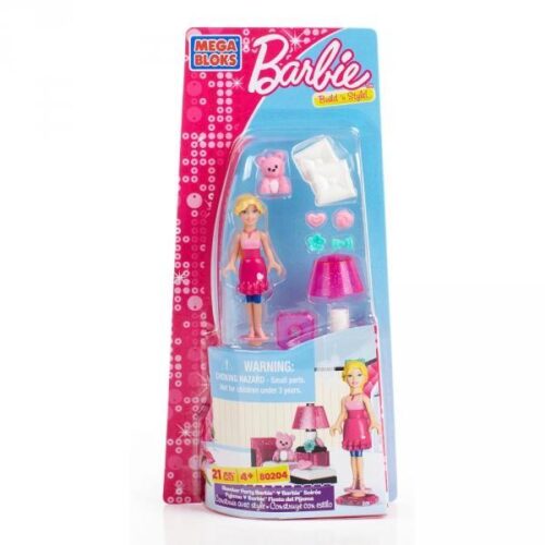 Bộ lắp ghép Búp bê Barbie Mega Bloks 80204 Tiệc Ngủ Mơ Mộng, đồ chơi mô hình Barbie cho bé gái 4 tuổi, giá tốt.
