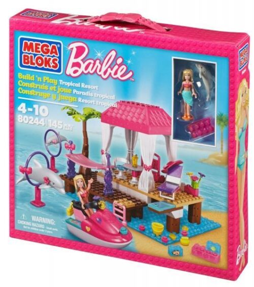 Bộ đồ chơi Mega Bloks 80244 Khu nghỉ dưỡng nhiệt đới Barbie cho bé gái 4 tuổi, giá tốt, chất lượng cao, giúp phát triển sáng tạo.