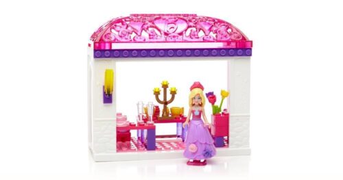 Bộ lắp ghép Tiệc Trà Công Chúa Mega Bloks 84705 với công chúa và phụ kiện, phù hợp cho bé gái 4 tuổi, giá tốt.