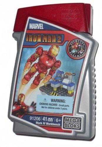 Mega Bloks 91206 Mark IV Workbench - Bộ đồ chơi lắp ráp Iron Man 2 dành cho bé trai 6 tuổi