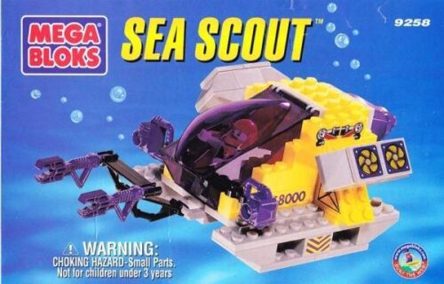 Bộ lắp ghép Tàu ngầm thám hiểm Mega Bloks 9258 Sea Scout, đồ chơi mô hình cho bé trai 6 tuổi, giúp phát triển tư duy sáng tạo, giá tốt.