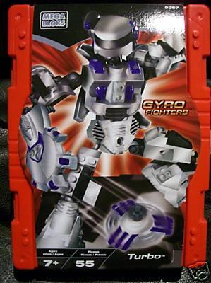 Bộ đồ chơi Robot Turbo Gyro Fighters Mega Bloks 9367 55 chi tiết cho bé trai 7 tuổi, giá tốt.
