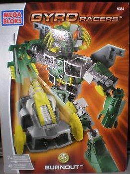 Bộ đồ chơi Mega Bloks 9384 Robot Gyro Racers Burnout cho bé trai 7 tuổi, mô hình robot chiến đấu chất lượng cao, giá tốt