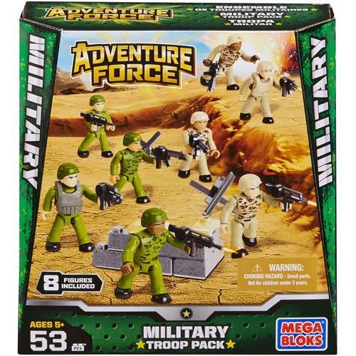 Hộp đồ chơi mô hình Biệt đội lính Mega Bloks 94423 gồm 8 lính và 53 chi tiết, đồ chơi cho bé trai 5 tuổi giá rẻ.
