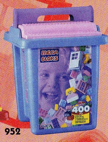 Bộ đồ chơi Mega Bloks 952 Khối lắp ghép 400 mảnh màu pastel cho bé 3 tuổi, giúp phát triển sáng tạo, giá tốt.