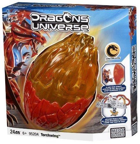 Bộ đồ chơi lắp ghép Mega Bloks 95204 Trứng Rồng Torchwing, đồ chơi mô hình rồng lửa cho bé trai 6 tuổi, giá tốt, có vũ khí bắn đạn.