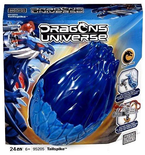 Bộ lắp ghép Mega Bloks 95205 Tailspike Rồng Xanh, đồ chơi lắp ráp cho bé trai 6 tuổi, giá tốt, có khớp cử động linh hoạt
