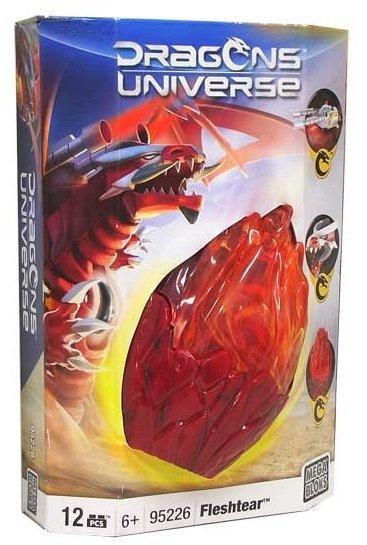 Bộ lắp ghép Mega Bloks 95226 Rồng Fleshtear, đồ chơi mô hình rồng đỏ cam cho bé trai 6 tuổi, giá tốt
