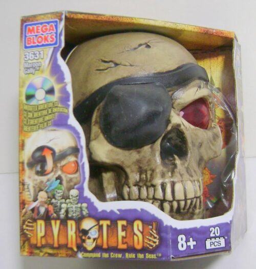 Bộ đồ chơi Đầu Lâu Cướp Biển Mega Bloks 95511 cho bé trai 8 tuổi, mắt phát sáng, hàm cử động, giá tốt