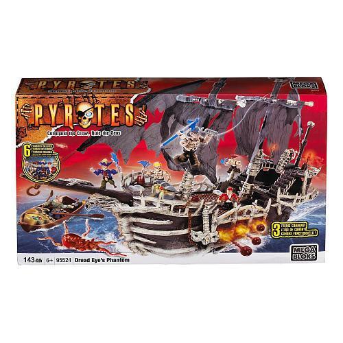 Bộ đồ chơi Tàu Ma Dread Eye Mega Bloks 95524, mô hình tàu cướp biển ma quái dành cho bé trai 6 tuổi trở lên, chất lượng cao, giá tốt.